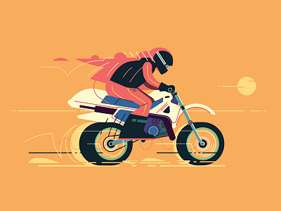 Salt Lake Racer biker desert motion motorcycle salt lake speed sunset