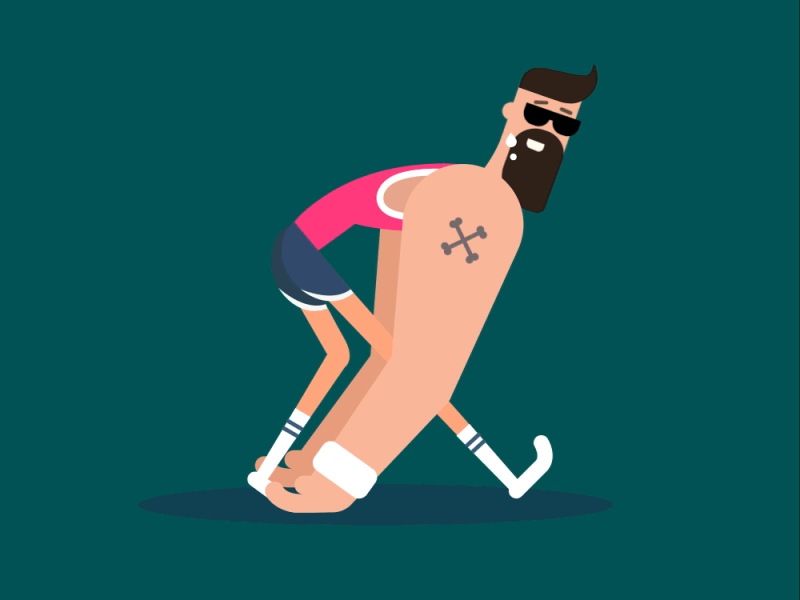 Partial time workout after animation bold effects graphics gym illustrator muscles work workout