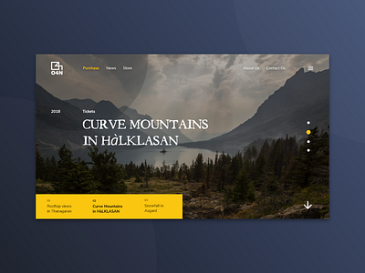 O4N adobe design landing minimal mockup page website xd