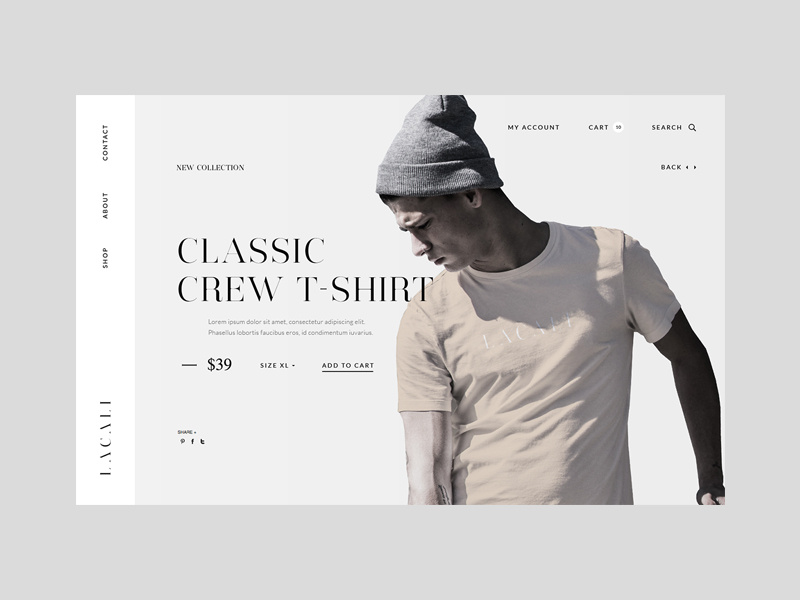 Example of Lacali - product page
