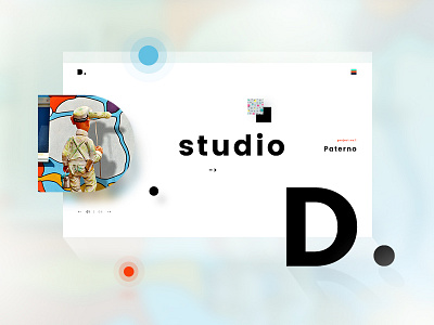 D. Studio 3d acrylic agency glass holographic lab light paint studio ui design uiux web design