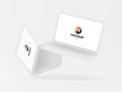 Free Floating Macbooks Pro Clay Mockup 2018 free mockup freebie freebies macbook macbook pro macbook pro mockup mockup psd psd mockup