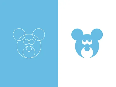 Bears animal design icons illustration