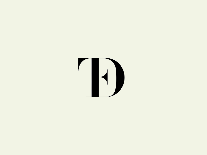 The Design Firm Logo identity lettermark logotype