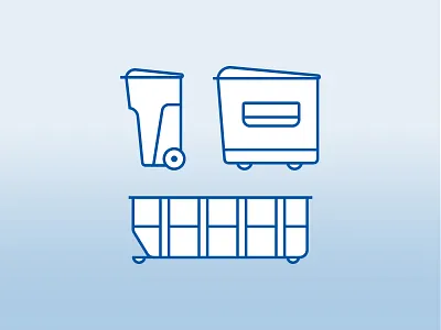 Garbage Icons craftedbyclover dumpster garbage icon set icons trash trash can