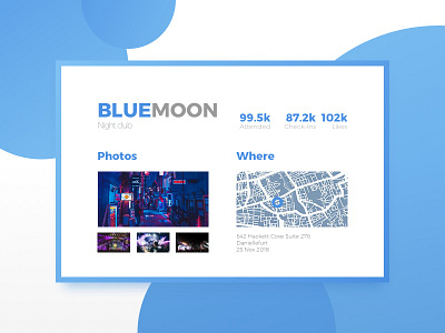 100 Day Challenge Day 29 - Club Card 29 blue clean club daily daily100 day029 design event simple uichallange
