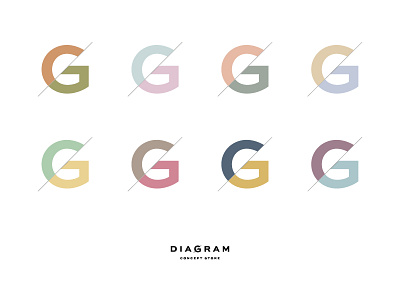 Diagram Concept Store brand branding concept decor dg diagonal g identity jewellery monogram object store