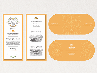 Chefs Dinner Invitations card cards chefs dinner event formal invitations invite orange