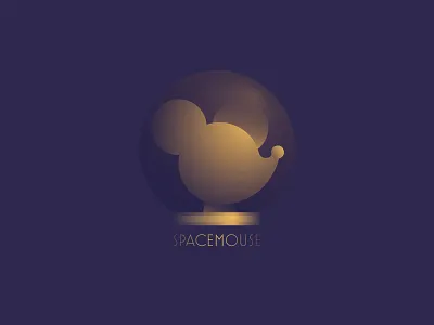 SpaceMouse #Typehue Brandom astronaut gradients logo mouse space typehue typehue challenge