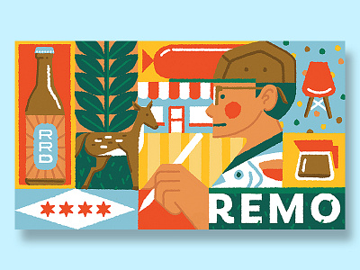 RRD Business Card business card chicago illustration ohio remo remo design