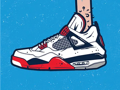 Jayfors feet illustration jiv jordans shoes sneakers
