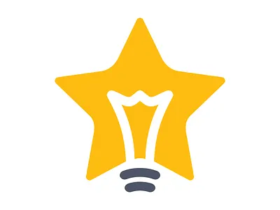 CJSF — Logo Concept bulb concept filament light lightbulb logo shape star yellow