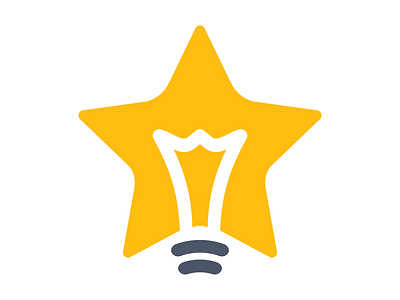 CJSF — Logo Concept bulb concept filament light lightbulb logo shape star yellow