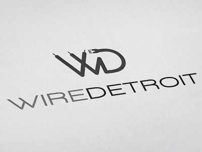 Wire Detroit Logo branding graphic design logo logo design