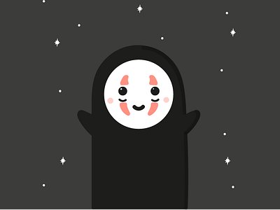 No Face anime art away character design ghibli japan manga miyazaki no face spirited vector