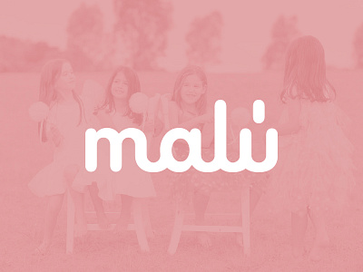 malú: Logo Design brand branding clothing clothing brand clothing store girly kids kids clothing logo logo design pink