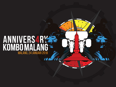 ANNIVERS4RY KOMBO MALANG anniversary club malang motorbike motorbikeclub
