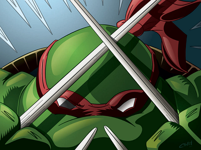 Raph affinity designer illustration raphael tmnt