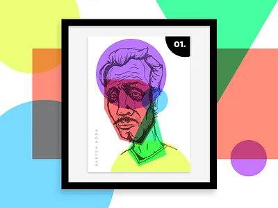 Sketch Book Dribbble drawing illustration poster practice print sketchbook