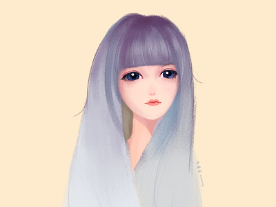 人物插画 ps