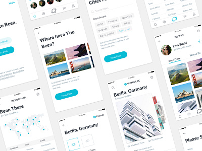 Been Travel App app city first form invite ios profile shot social thanks travel