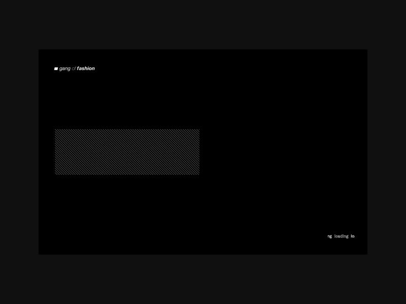 Gang of fashion - Exploration animation clean design fashion french interaction layout minimalist transition