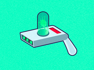 Rick's Portal Gun color cool gun icon icons illustration morty rick rickmorty