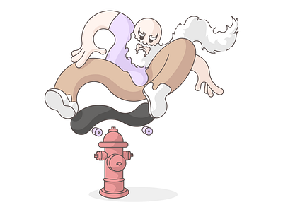 Ollie the Fire Hydrant character character design skateboard skateboarding vector