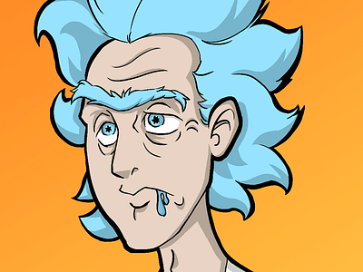 ¡¡Rick!! cartoon genius illustration photoshop rick rick morty science