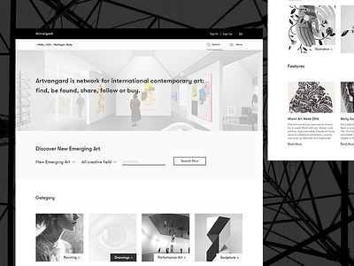 Art art drawings modern portal street ui ux website