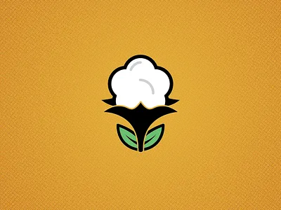 Cotton contour cotton icon illustration plant