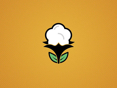 Cotton contour cotton icon illustration plant