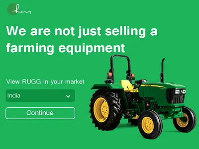 Rogg green truck ui ux web
