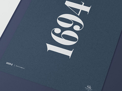 1694 Notaires Logo branding identity instagram lettering logo logotype script typography wordmark