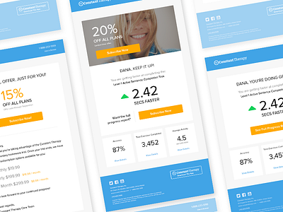 Email Designs coupon email health progress template