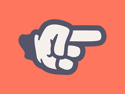 POINTING FINGER 01 // beltramo bltr icon illustration pointing finger