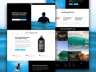 Natural product landing page branding design landing page ui ux web