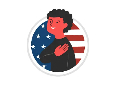 Unused Badge - Pledge of Allegiance allegiance america badge flag pledge united states