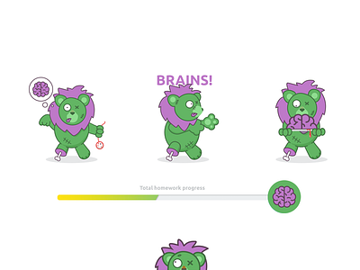 #1 Brand hero - ZombieLion brandhero illustration webdesign zombie