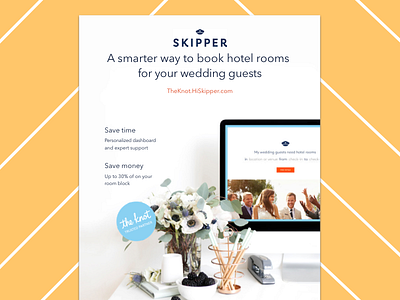 Skipper X The Knot Ad advertisement art magazine design photography print ad publication