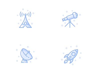 Icon Practice 2 empty error icon illustration rocket state tower wifi