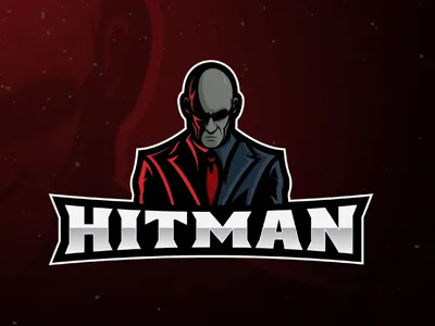 Amazing Hitman Mascot Logo | Hitman eSports Logo For Sale agent 47 clan design esports gaming hitman logo mascot premade ready made sports team