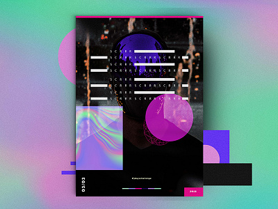 Scr Scr abstract challenge color daily everyday geometry gradient graphic design posters shape swiss typography