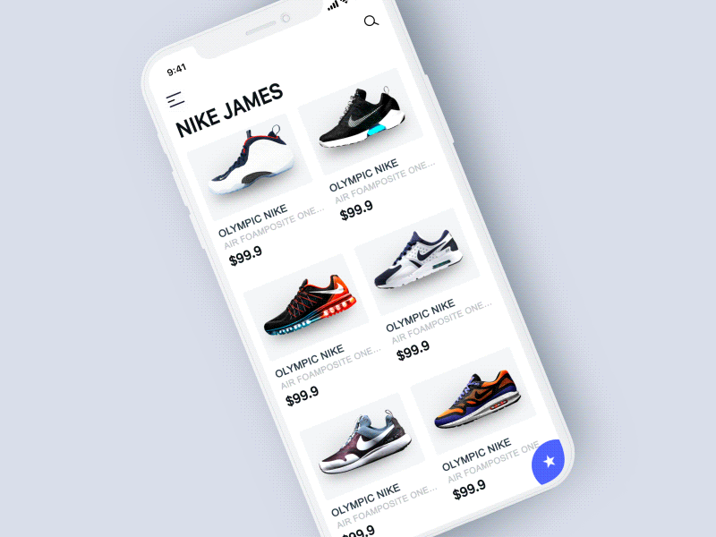 Sneaker Shop App animation app ecommerce interaction mobile nike online sports transition