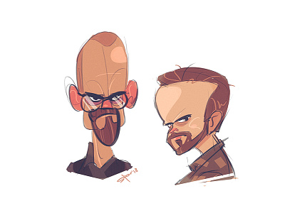 Breaking Bad aaronpaul avatar breakingbad bryancranston character characterdesign fun jessepinkman like netflix spovv tvseries