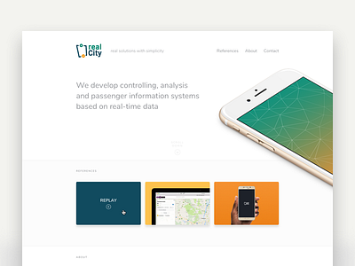 RealCity flat interface ui webdesign