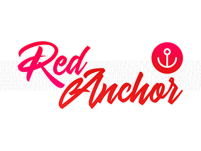 Logo Practice #23: Red Anchor brand logo logotype simple
