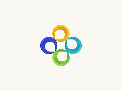 Logo for a non-profit organization circle colors icon logo logotype mark minimal simple symbol