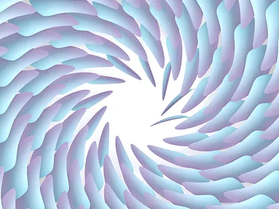 Wind 3d c4d curves mason pattern petals spiral wind