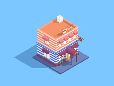 isometric cafe cafe coffee iso isometric